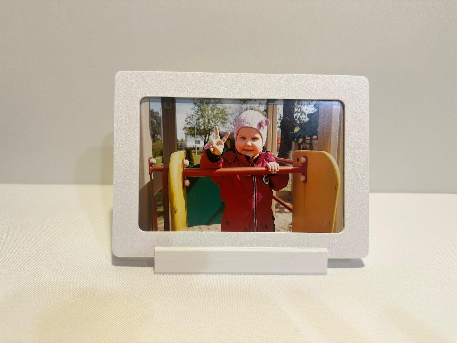 Rāmītis bildēm 100x150mm - balts matēts - Attēls 2