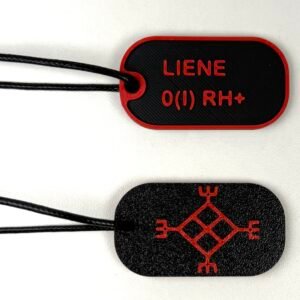 Personalizēts žetons - saules zīme, ar ādas auklu