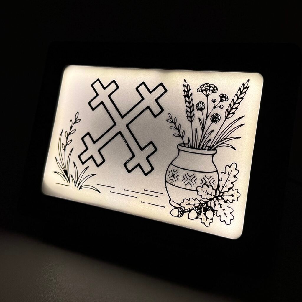 Māras krusta Line Art produkta foto